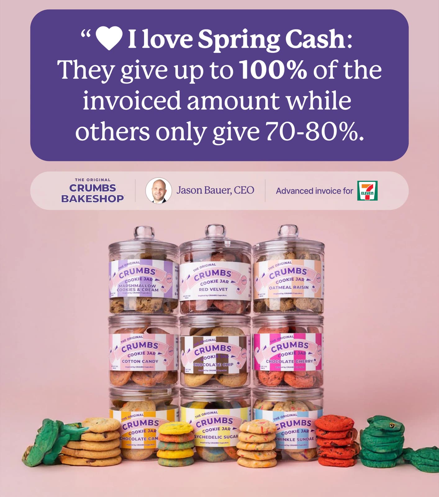 Jason Bauer, CEO of Crumbs Bakeshop